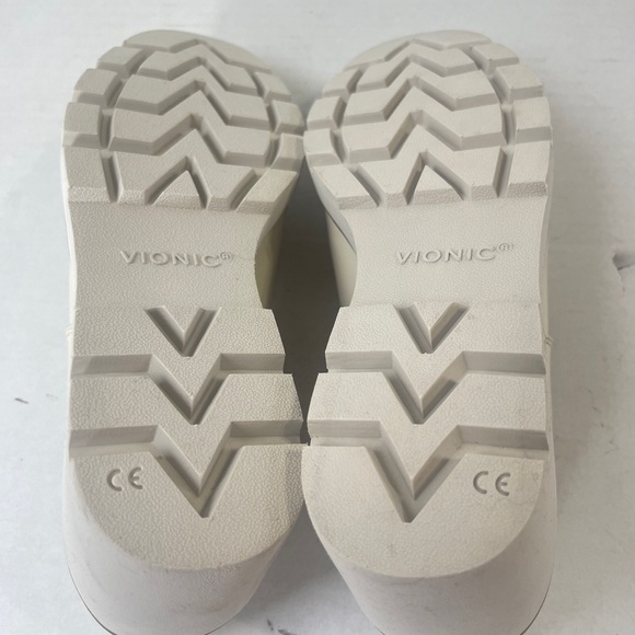 Vionic Womens 9.5 Aster Willa Wedge Ivory Patent Leather Arch Support - Picture 6 of 7